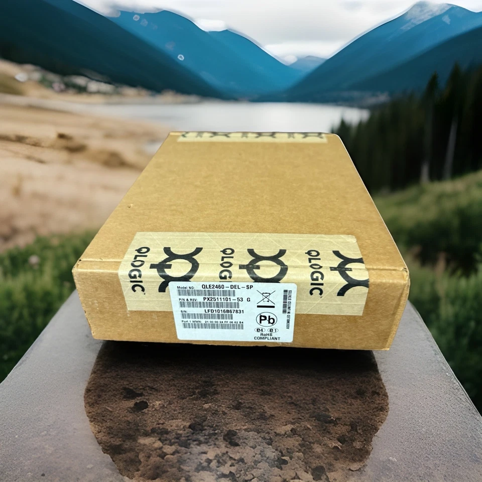 QLogic QLE2460-DELL-SP PCIe 4Gb FC HBA PX2511101-53G New Sealed Box - Image 1 of 4