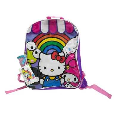 Sanrio Hello Kitty школы девочек рюкзак 15» большой школьная сумка новый - Изображение 1 из 3