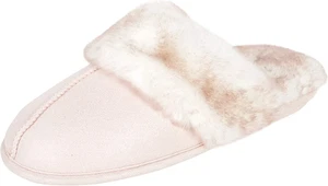 Jessica Simpson Women'S Comfy Faux Fur House Slipper Scuff Memory Foam Slip on A - Picture 1 of 12