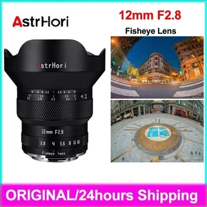Lente ojo de pez ultra gran angular de marco completo AstrHori 12 mm F2,8 montaje Fr E/Z/ XF/L - Imagen 1 de 20