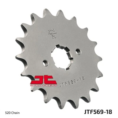 JT Front Sprocket 18/520 Standard 1pc Pitch For Kawasaki KX 250 2T 1987-1998 - Изображение 1 из 4