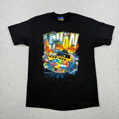 Camisa De Colección M&Ms Racing Team Ernie Irvan Negra Grande 1999 #36 NASCAR Hecha en EE. UU. Foto 1 de 4