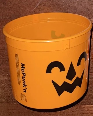 2022 McDonalds Halloween Happy Meal Orange Boo Bucket McPunk’n￼ - Image 1 of 3