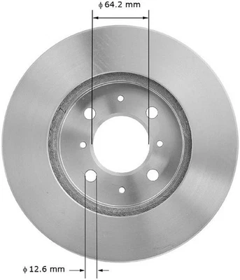 Rotor de freio a disco Bendix PRT1471 BENDIX para modelos selecionados Acura Honda 90-14 - Imagem 1 de 4