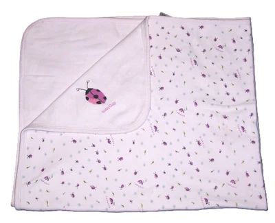 Manta de Colección Baby Gap Rosa Ladybug Flor Algodón Seguridad Lovey Y2K 2000 Foto 1 de 4