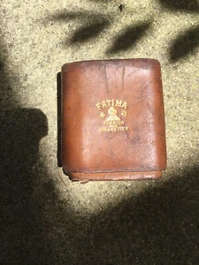 RARE Leather Fatima Turkish Blend Cigarette Case 1919 Commemorative Case Georgia - Picture 1 of 10