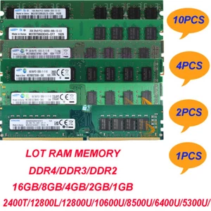 Lot Samsung 16GB 8GB 4GB 2GB 1GB DDR4/DDR3/DDR2 12800 Desktop Memory RAM 240PIN - Picture 1 of 30