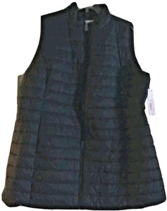 NWT Woman Plus LIZ CLAIBORNE Front Zipper QUILTED COAT Size 2X Navy Blue $65 - Picture 1 of 3