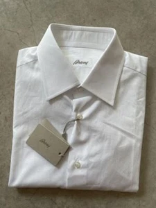 Unused with tags, Brioni Dress Shirts Men's Made in Italy Japanese size White - Picture 1 of 6