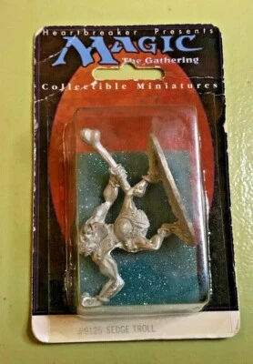 Magic The Gathering Sedge Troll #9125 Heartbreaker Mini d&d Sealed '94 mtg ogre! - Image 1 of 2