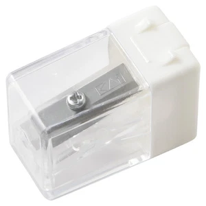 MUJI kompakter tragbarer manueller Bleistiftspitzer Made in Japan weiß einfach - Bild 1 von 4