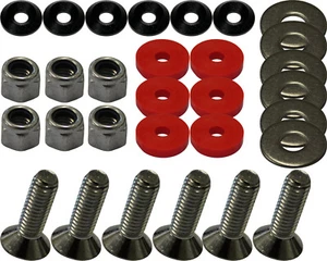 Kit De Montage De Tapis De Go Kart Avec Rondelles Bleues Et Rouges - Afbeelding 1 van 1