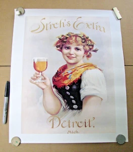 Stroh's Extra Girl Poster - Picture 1 of 5