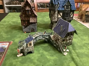 Clever Paper-Fantasy Wargame Terrain -Warhammer, AOS, Ad&d RPG TOWN BRIDGE - Picture 1 of 6