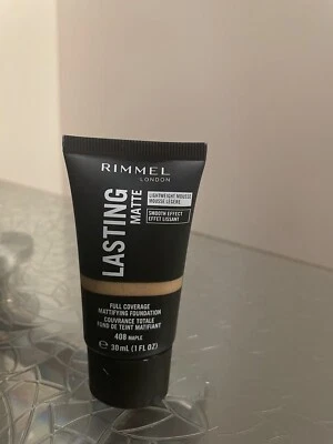 ❤️RimmelLasting Matte Full Coverage MattifyingFoundation 408Maple 30ml+Free Gift - Image 1 of 2