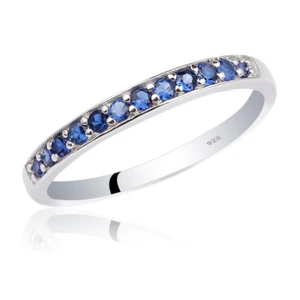 925 Sterling Silver Band Ring for Women Promise Size 6 to 9 Christmas Gift - Picture 1 of 13