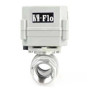 Valvola a sfera elettrica motorizzata 3/4" 110V 120V-220V AC acciaio inox CF8 N/aperta - Foto 1 di 6