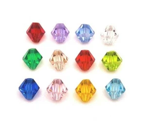 12 or 60 pcs 6mm Bicone Bead Birthstone Color Set - US Seller - MC948 - Picture 1 of 3