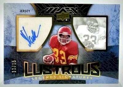 2015 Exquisite Collection Black Lustrous Legends Signatures Marcus Allen /15, NM - Image 1 of 4