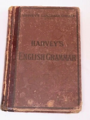1878 Thomas Harvey's English Practical Grammar Language Course Van Antwerp Bragg - Image 1 of 4