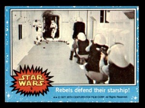 1977 Topps Star Wars #9 Rebels Defend Their Starship! VG/EX *e2