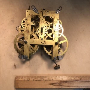 Vintage Antique Sessions Mantle Clock Winding Movement PARTS REPAIR - Picture 1 of 8