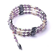 A 32 inch Magnetic Hematite  String / Bracelet.  Purple   N1303  W0331