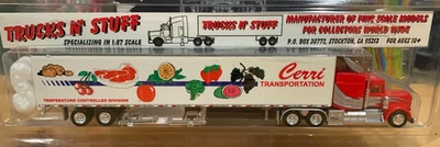 Remolque tractor de transporte Cerri 1/87 N' Stuff raro camiones con furgoneta seca de 53' Foto 1 de 4