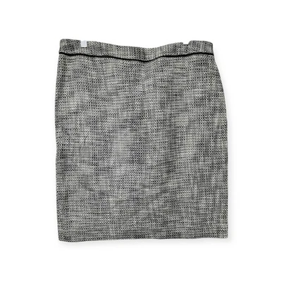 Falda lápiz con abertura trasera de tweed negra/blanca del mercado negro de la Casa Blanca talla 14 nueva con etiquetas Foto 1 de 4