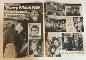 Clint Eastwood Every Which Way But Loose Vintage Magazine Article ART4 - Picture 1 of 2