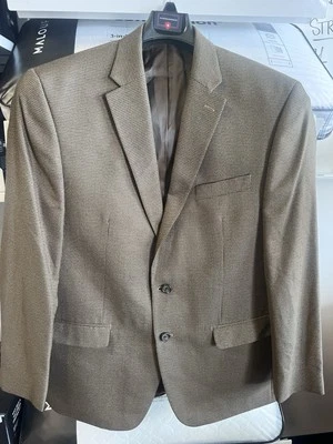 Chaqueta deportiva Club Room by Macy’s marrón 100 % lana 48L Foto 1 de 4