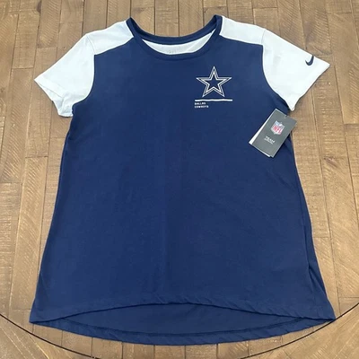 NWT Nike Dallas Cowboys Dri-Fit Short Sleeve Shirt Size Women's Medium - Image 1 of 4