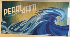Pearl Jam Poster US Tour Frühjahr 2006 Tour Big Wave - flach gelagert & neuwertig - Bild 1 von 7