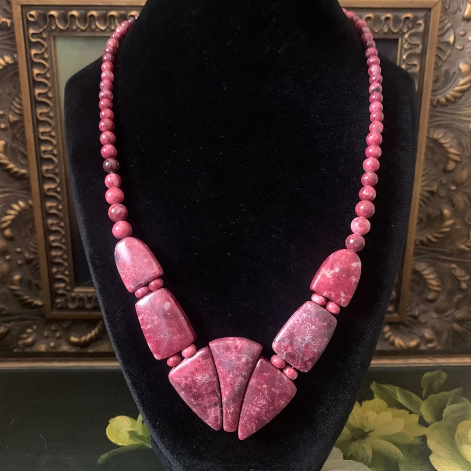 Collar Jay King Tulita Rosa Plata de Ley Cierre Ajustable 19" - 22" Estate Foto 1 de 1