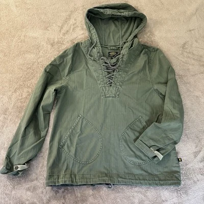 Alpha Industries Jacket Extra Small  Anorak Green Lace-Up Hooded Military Coat - Image 1 of 4