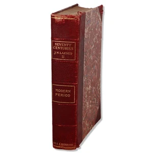 Seventy Centuries of the Life of Mankind Vol II 1905 JN Lerned CA Nichols LB HC - Foto 1 di 7