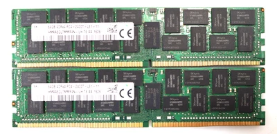 Lot 2x 64GB (128GB) Hynix HMAA8GL7MMR4N-UH PC4-2400T ECC Server Memory - Image 1 of 2