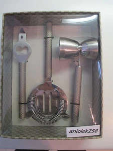 Wild Eye Designs Bar Serving Set mit 3 Stück, Jigger, Flaschenöffner, Sieb - Bild 1 von 1