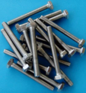 18 M6 X 50 mm SECHSKANTSCHRAUBE EDELSTAHL A2-70 304 SECHSKANT GEWINDESTIFT METRISCH - Bild 1 von 1