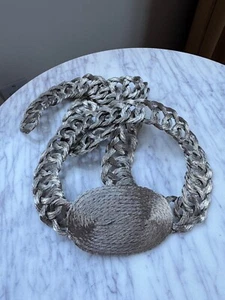 Vintage Silver Chain-link design Belt. Size 42 - Bild 1 von 4