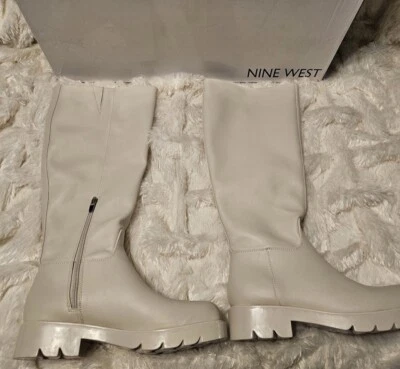 Botas de poliuretano Nine West para mujer talla 8,5 MVerve3 suela hasta la rodilla nuevas en caja Foto 1 de 4