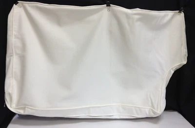 Sofá Pottery Barn L/S Muesca Trasera Almohada Doble Tubo FUNDA Sarga Blanco Cálido Foto 1 de 4