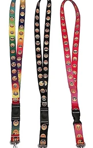 Emoji lanyard KeyChain 3 pcs set great quality  - Picture 1 of 7
