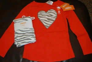 Gymboree Right Meow Brillo Corazón Top y Leggings Leopardo Nuevo con Etiquetas Niñas Talla 4 - Imagen 1 de 2
