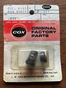 Cox .020 rc piston and cylinder for nitro RC model engine - Picture 1 of 3