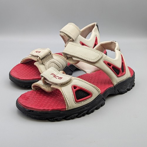 Sandali Nike ACG con cinturino escursionismo outdoor bianco rosso nero uomo taglia 5