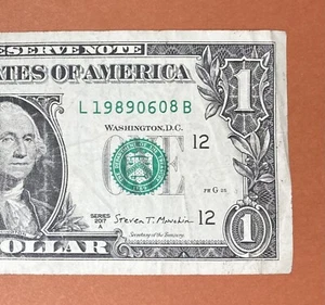 1989 June 8 (L 19890608 B) Birthday Note $1 One Dollar Bill - Picture 1 of 3