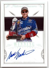 Mark Martin signed 2016 Panini National Treasures Racing NASCAR On Card Auto
