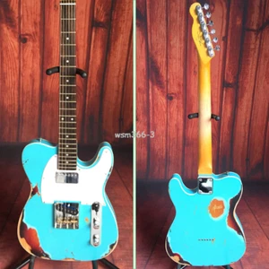 Guitarras eléctricas Relic 6 cuerdas azul TL hardware cromado golpeador blanco - Imagen 1 de 5