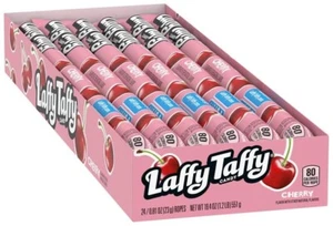 24 cuerdas con sabor a cereza Laffy Taffy dulces americanos 22,9 g formalmente wonka - Imagen 1 de 4